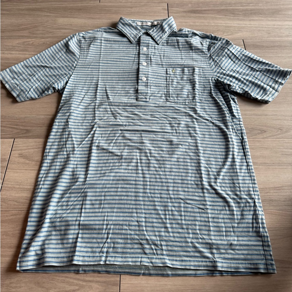 Criquet Blue Striped Polo Shirt